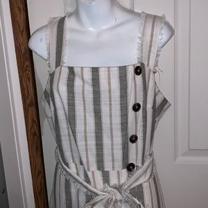 Gilli size large fringed should strap dress
